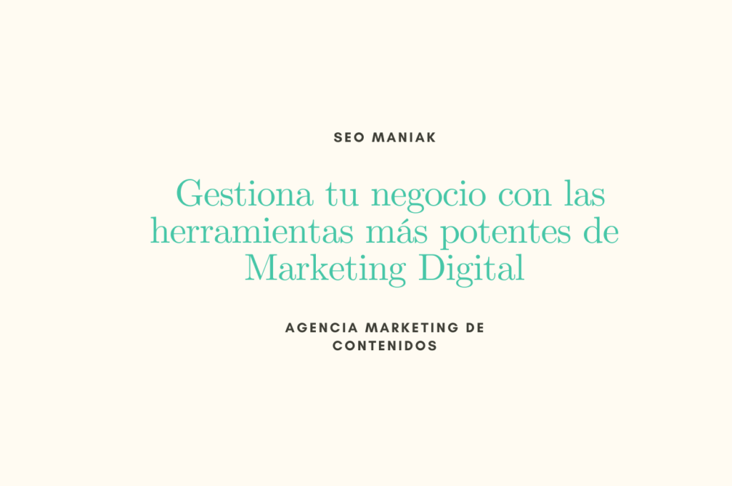 Herramientas marketing digital