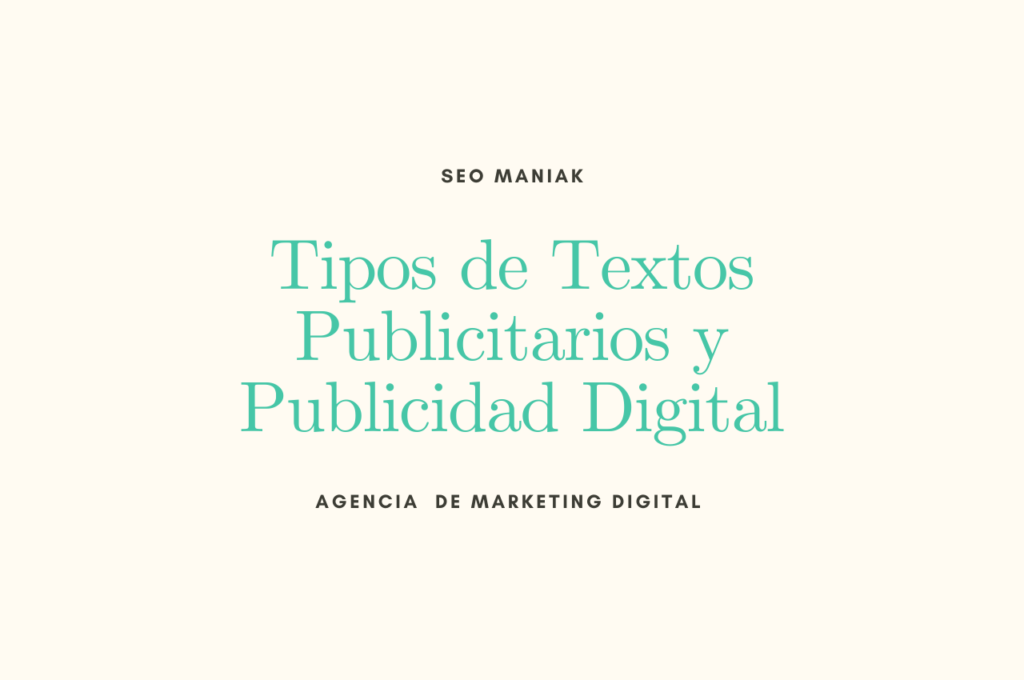 Tipos de Textos Publicitarios y Publicidad Digital