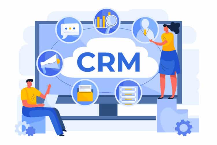 Schéma illustrant comment les outils CRM centralisent les données clients 